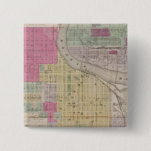 Bóton Quadrado 5.08cm Lawrence, Kansas