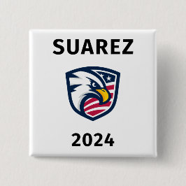 Bóton Quadrado 5.08cm Legal Patriótico Francis Suarez 2024 Eagle