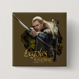 Bóton Quadrado 5.08cm LEGOLAS GREENLEAF™ Drawing Bow Graphic