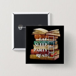 Bóton Quadrado 5.08cm Leitura Primeira