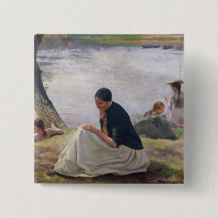 Bóton Quadrado 5.08cm Lembrança, 1891