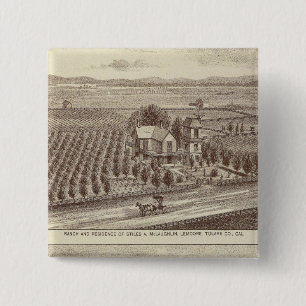 Bóton Quadrado 5.08cm Lemoore, fazendas de Armona