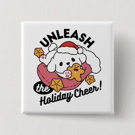 Bóton Quadrado 5.08cm Leve o Natal para o Natal