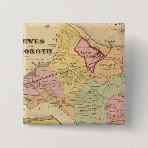Bóton Quadrado 5.08cm Lewes e Rehoboth
