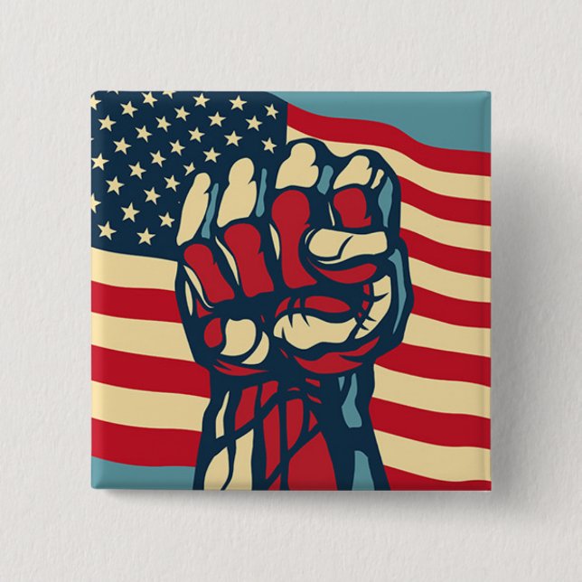 Bóton Quadrado 5.08cm Liberdade (Frente)