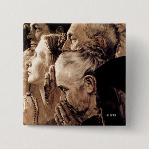 Bóton Quadrado 5.08cm Liberdade de Culto