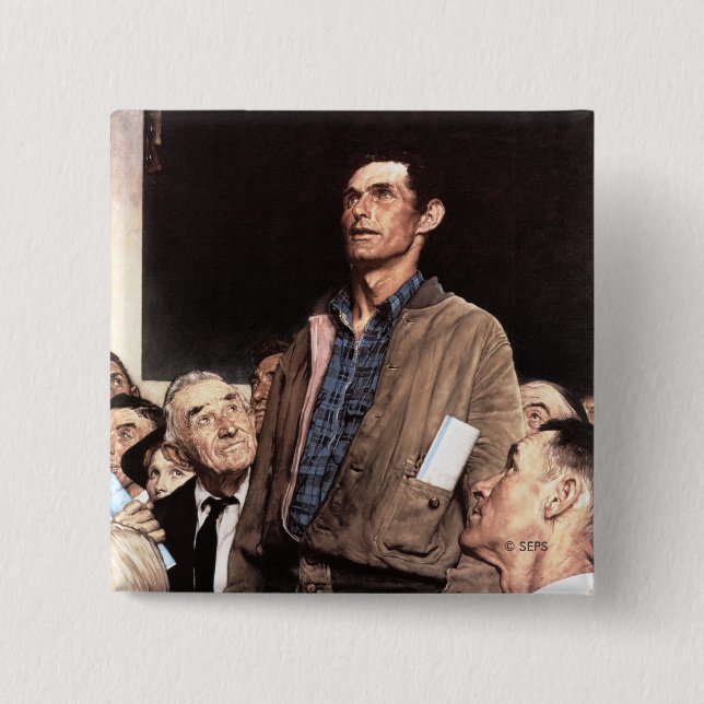 Bóton Quadrado 5.08cm Liberdade De Expressão (Frente)