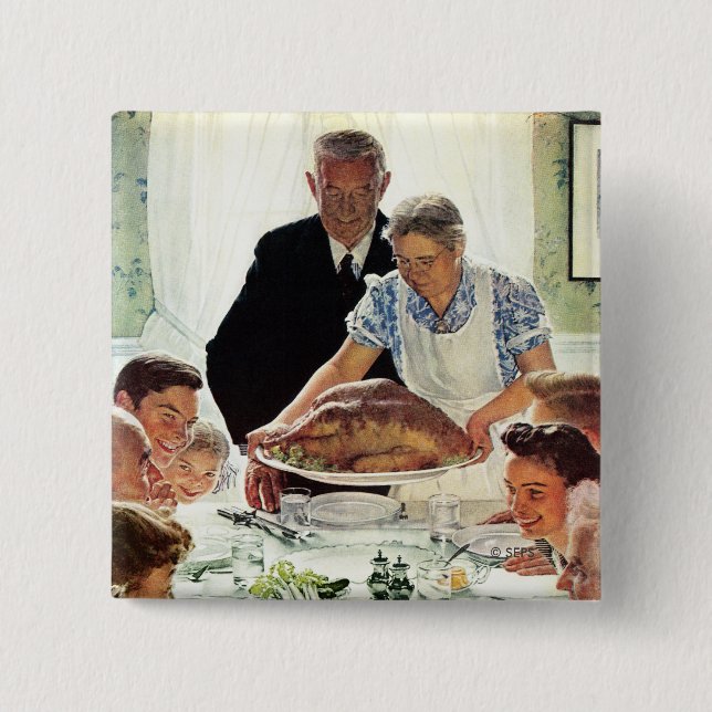 Bóton Quadrado 5.08cm Liberdade do Querem (Frente)