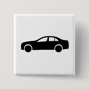Bóton Quadrado 5.08cm Limousine Silhouette