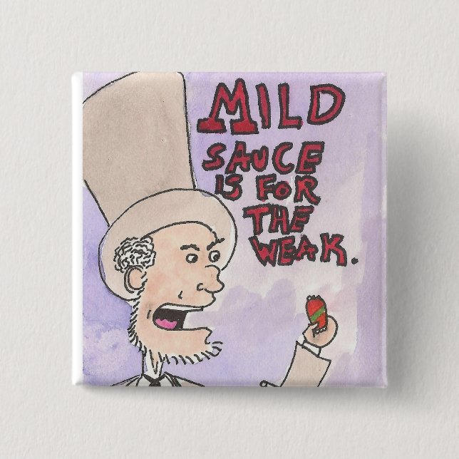 Bóton Quadrado 5.08cm Lincoln é corajoso! (Frente)