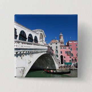 Bóton Quadrado 5.08cm Linda Veneza, Ponte Rialto