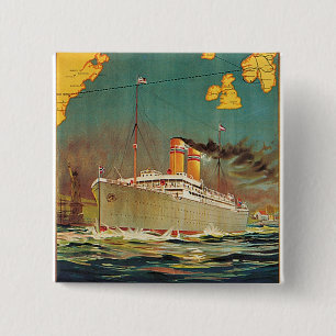 Bóton Quadrado 5.08cm Linha americana norueguesa