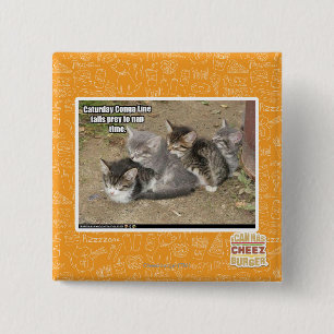 Bóton Quadrado 5.08cm Linha de Conga de Caturday