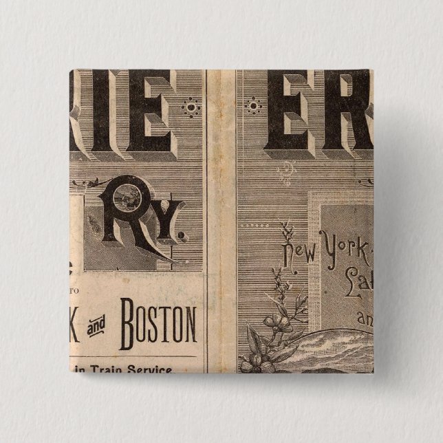 Bóton Quadrado 5.08cm Linha Erie (Frente)