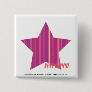 Bóton Quadrado 5.08cm Listras Finas Púrpura 3