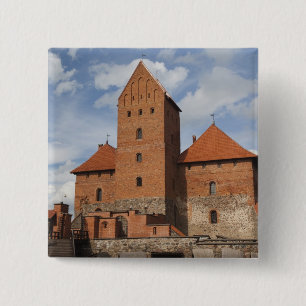 Bóton Quadrado 5.08cm Lituânia, Trakai, Parque Histórico Nacional Trakai