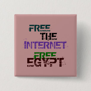 BÓTON QUADRADO 5.08CM LIVRE O INTERNET EGIPTO LIVRE