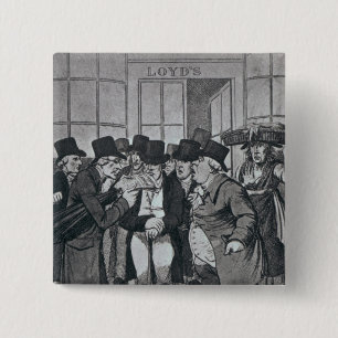 Bóton Quadrado 5.08cm Lloyds exterior de Londres