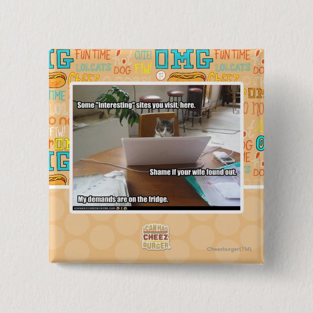 Bóton Quadrado 5.08cm Locais interessantes (Frente)