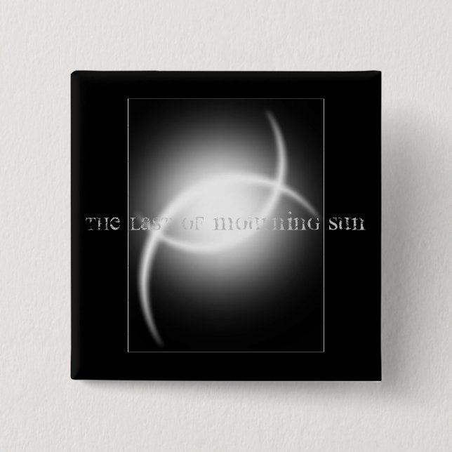 Bóton Quadrado 5.08cm logotipo/botão (Frente)