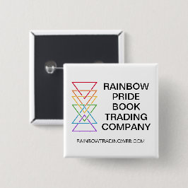 Bóton Quadrado 5.08cm Logotipo da Empresa Gay Pride do Triângulo Arco-ír