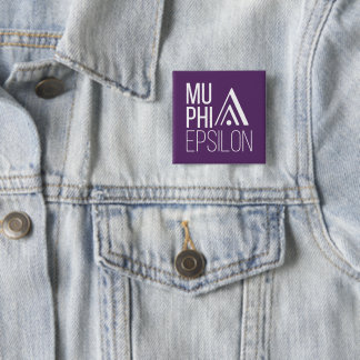 Bóton Quadrado 5.08cm Logotipo da Mu Phi Epsilon