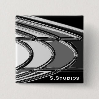 Bóton Quadrado 5.08cm Logotipo de S.Studios