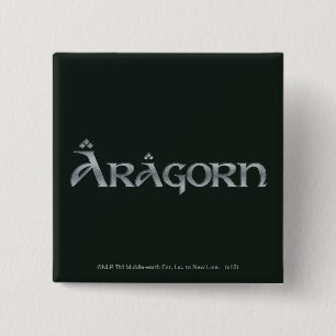 Bóton Quadrado 5.08cm Logotipo do Aragorn