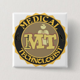 BÓTON QUADRADO 5.08CM LOGOTIPO DO CRACHÁ DA TA - TECNÓLOGO MÉDICO -