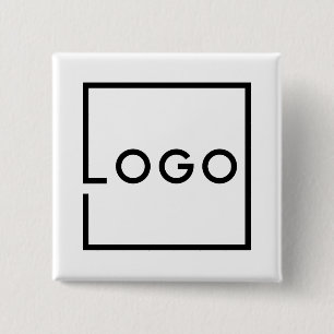 Bóton Quadrado 5.08cm Logotipo Empresarial Personalizado