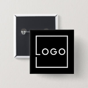 Bóton Quadrado 5.08cm Logotipo Empresarial Personalizado