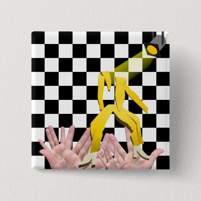 Bóton Quadrado 5.08cm loopy lituania roop eurovision (Frente)