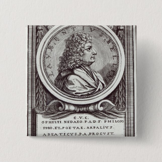 Bóton Quadrado 5.08cm Lorenzo Bellini (Frente)