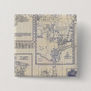 Bóton Quadrado 5.08cm Los Angeles, Califórnia