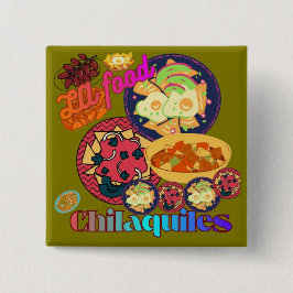 Bóton Quadrado 5.08cm Los Angeles Chilaquiles olive