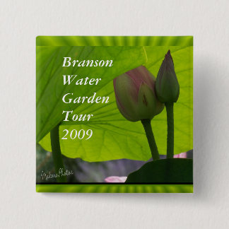 Bóton Quadrado 5.08cm Lotus Pin-personaliza