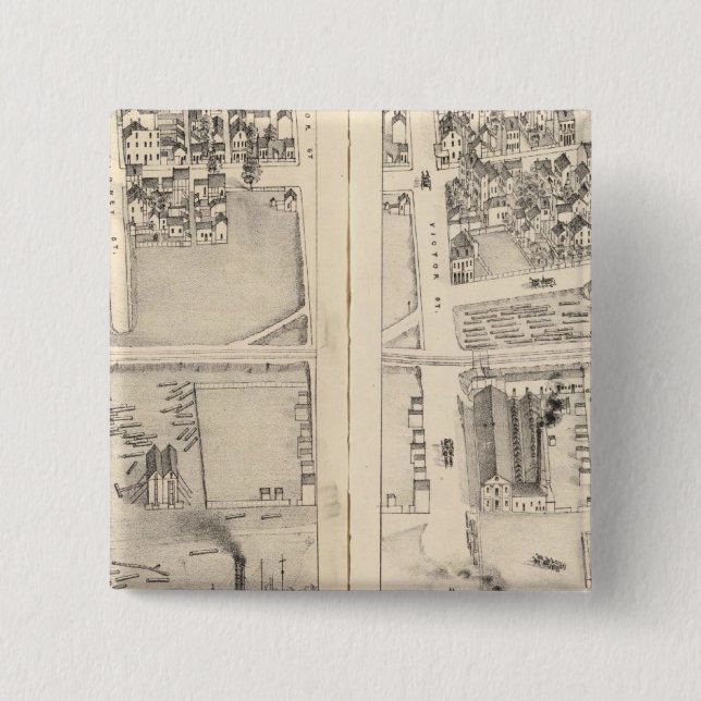 Bóton Quadrado 5.08cm Louis, Missouri 7 (Frente)