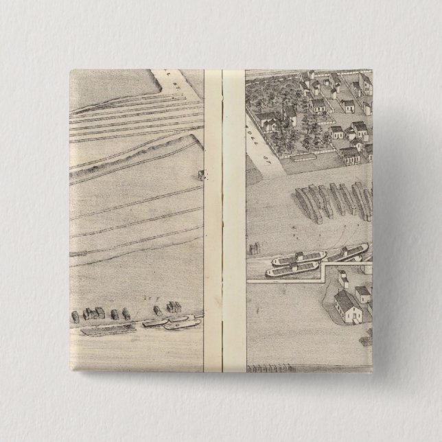 Bóton Quadrado 5.08cm Louis, Missouri 8 (Frente)