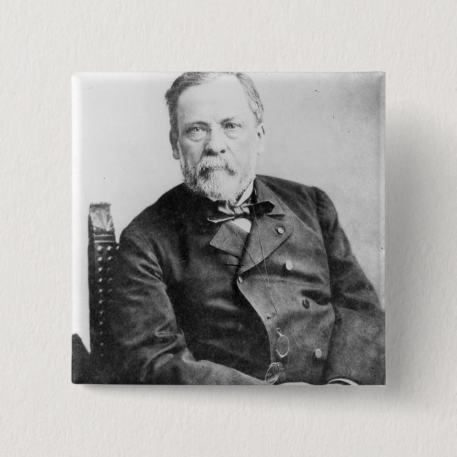 Bóton Quadrado 5.08cm Louis Pasteur (Frente)