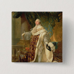 Bóton Quadrado 5.08cm Louis XVI (1754-93) (óleo em canvas)