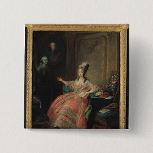 Bóton Quadrado 5.08cm Louise Marie Josephine do Savoy