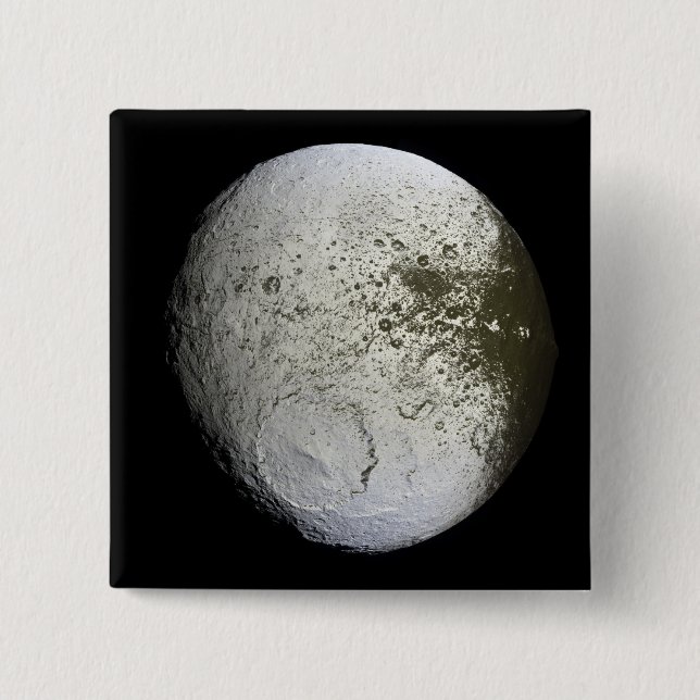 Bóton Quadrado 5.08cm Lua de Saturno Iapetus 2 (Frente)