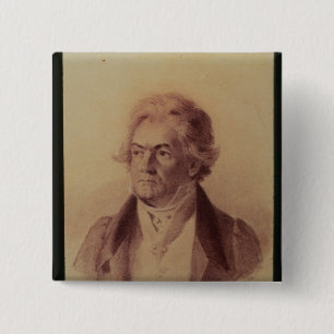 Bóton Quadrado 5.08cm Ludwig van Beethoven, 1824