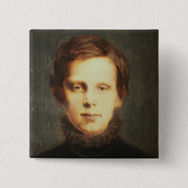 Bóton Quadrado 5.08cm Ludwig van Beethoven, compositor alemão (Frente)