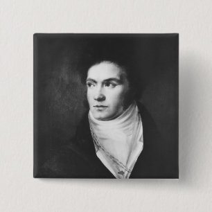 Bóton Quadrado 5.08cm Ludwig van Beethoven novo 1806