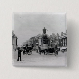 Bóton Quadrado 5.08cm Lugar de Waterloo, Londres