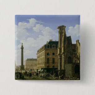 Bóton Quadrado 5.08cm Lugar Vendome do La, 1808