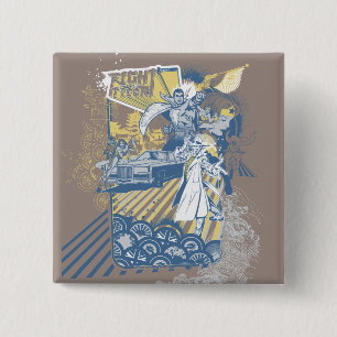 Bóton Quadrado 5.08cm Luta do Tigre