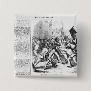 Bóton Quadrado 5.08cm Luta entre os republicanos & o parlamento