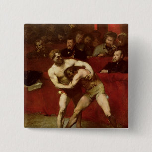 Bóton Quadrado 5.08cm Lutadores, 1875